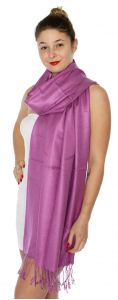 serenita D45 Silky Solid Wedding Pashmina 45 C berry