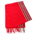 SERENITA O63 Cashmere Feel Striped Scarf 92902 Hot Pink