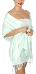 serenita D45 Silky Solid Wedding Pashmina 30 Oceanfront