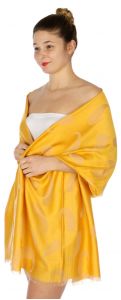serenita D34 Reversible baby paisley pashmina Yellow