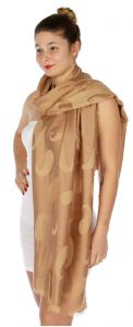 serenita D34 Reversible baby paisley pashmina Beige