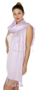 serenita D45 Silky Solid Wedding Pashmina 33 Lavender