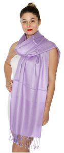 serenita D45 Silky Solid Wedding Pashmina 16 Lavender