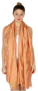 serenita D34 Reversible baby paisley pashmina Peach