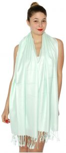 serenita D45 Silky Solid Wedding Pashmina 30 Oceanfront