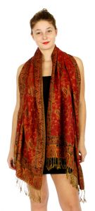 serenita D32 Outlined paisley Pashmina 01 fashionunic