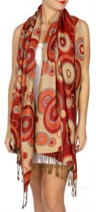 serenita D26 Pashmina Multi Circle Rose fashionunic