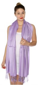 serenita D45 Silky Solid Wedding Pashmina 16 Lavender