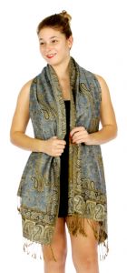 serenita D32 Outlined paisley Pashmina 14 fashionunic