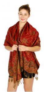serenita D32 Outlined paisley Pashmina 01 fashionunic