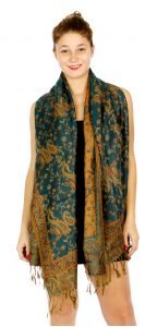 serenita D32 Outlined paisley Pashmina 21 fashionunic