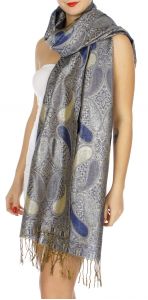 serenita D10 Lurex Paisley Pashmina 14 fashionunic