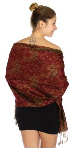 serenita D32 Outlined paisley Pashmina 02 fashionunic