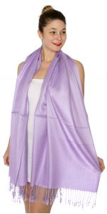 serenita D45 Silky Solid Wedding Pashmina 16 Lavender