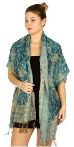 serenita D32 Outlined paisley Pashmina 20 fashionunic