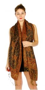 serenita D32 Outlined paisley Pashmina 23 fashionunic