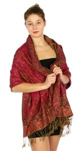 serenita D32 Outlined paisley Pashmina 03 fashionunic