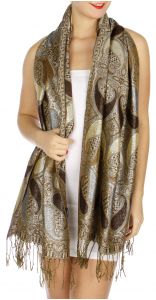 serenita D10 Lurex Paisley Pashmina 03 fashionunic
