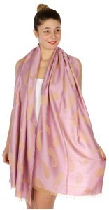 serenita D34 Reversible baby paisley pashmina Lavender