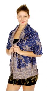serenita D32 Outlined paisley Pashmina 08N fashionunic