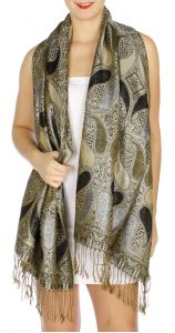 serenita D10 Lurex Paisley Pashmina 01 fashionunic