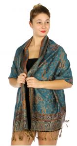 serenita D32 Outlined paisley Pashmina 13 fashionunic