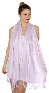 serenita D45 Silky Solid Wedding Pashmina 33 Lavender