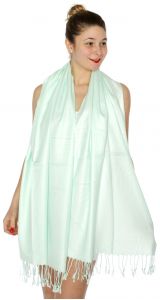 serenita D45 Silky Solid Wedding Pashmina 30 Oceanfront