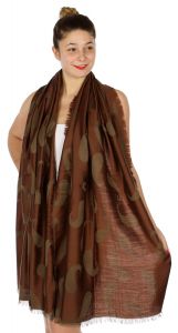 serenita D34 Reversible baby paisley pashmina Brown