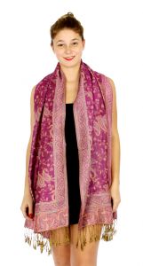 serenita D32 Outlined paisley Pashmina 10 fashionunic