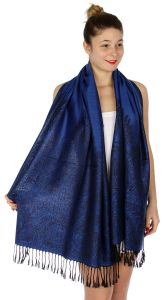 serenita D14 Symmetrical big paisley pashmina RB