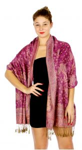 serenita D32 Outlined paisley Pashmina 10 fashionunic