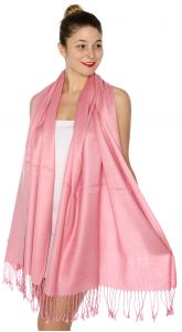 serenita D45 Silky Solid Wedding Pashmina 18 Berry