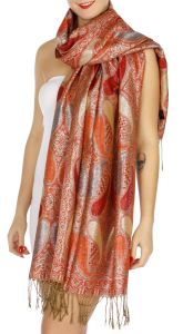 serenita D10 Lurex Paisley Pashmina 04 fashionunic