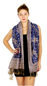 serenita D32 Outlined paisley Pashmina 08N fashionunic