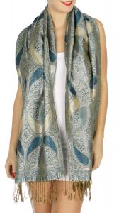 serenita D10 Lurex Paisley Pashmina 12 fashionunic