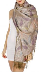 serenita D10 Lurex Paisley Pashmina 13 fashionunic
