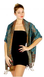 serenita D32 Outlined paisley Pashmina 13 fashionunic