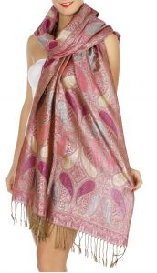serenita D10 Lurex Paisley Pashmina 07 fashionunic