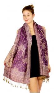 serenita D32 Outlined paisley Pashmina 15N fashionunic