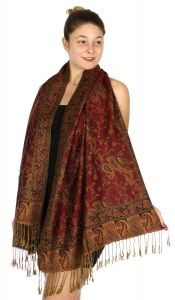 serenita D32 Outlined paisley Pashmina 02 fashionunic