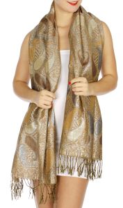 serenita D10 Lurex Paisley Pashmina 15 fashionunic