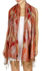 serenita D10 Lurex Paisley Pashmina 04 fashionunic