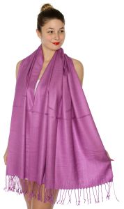 serenita D45 Silky Solid Wedding Pashmina 45 C berry