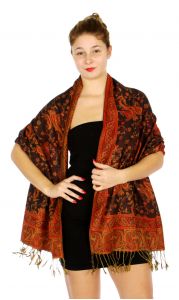 serenita D32 Outlined paisley Pashmina 05 fashionunic