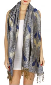 serenita D10 Lurex Paisley Pashmina 14 fashionunic