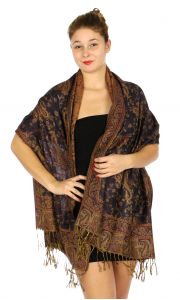 serenita D32 Outlined paisley Pashmina 19 fashionunic