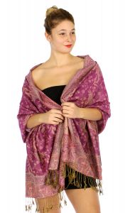 serenita D32 Outlined paisley Pashmina 10 fashionunic