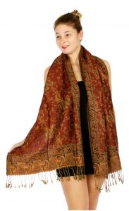 serenita D32 Outlined paisley Pashmina 16 fashionunic
