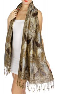 serenita D10 Lurex Paisley Pashmina 03 fashionunic
